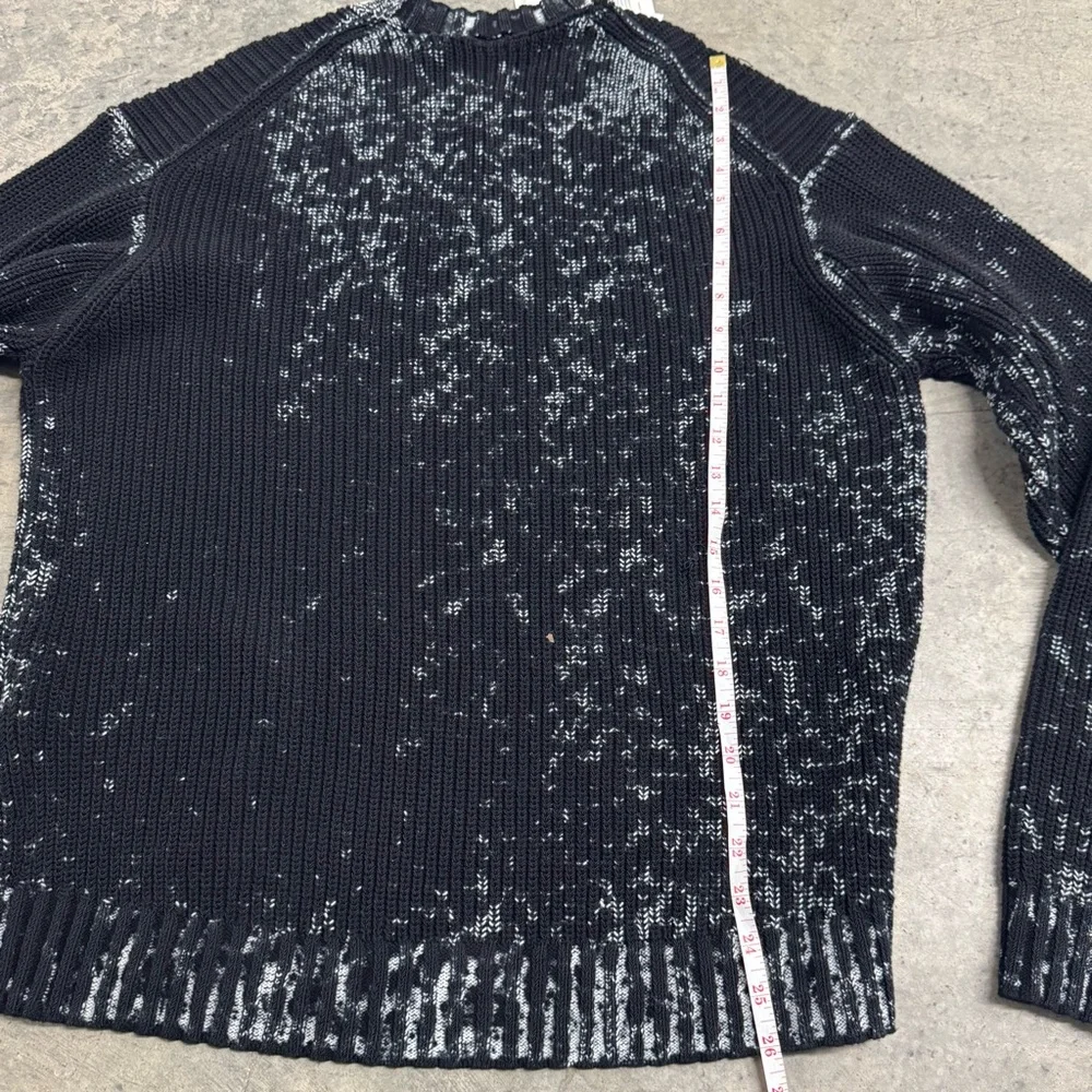 Acne Studios FLORAGATAN 13 Black Acid Wash Sweater Size L Designer Luxury Grunge - Picture 7 of 11